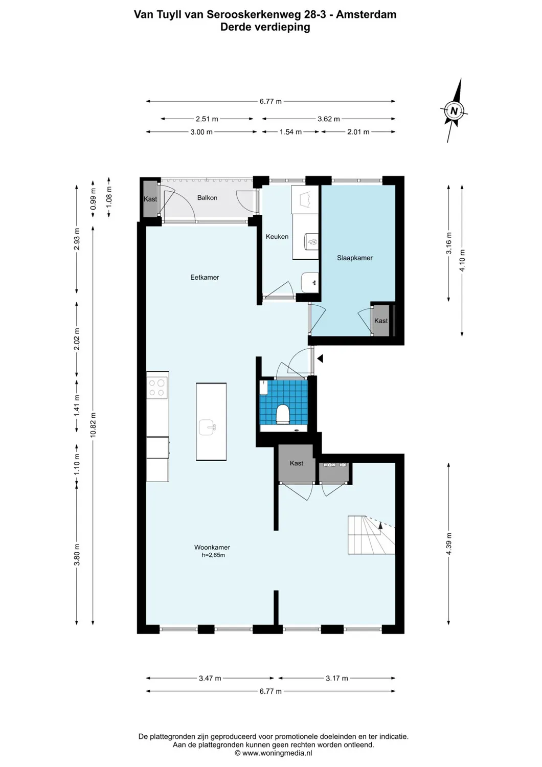 Van Tuyll van Serooskerkenweg 28-3 - Amsterdam - 3e_verdieping - 2D