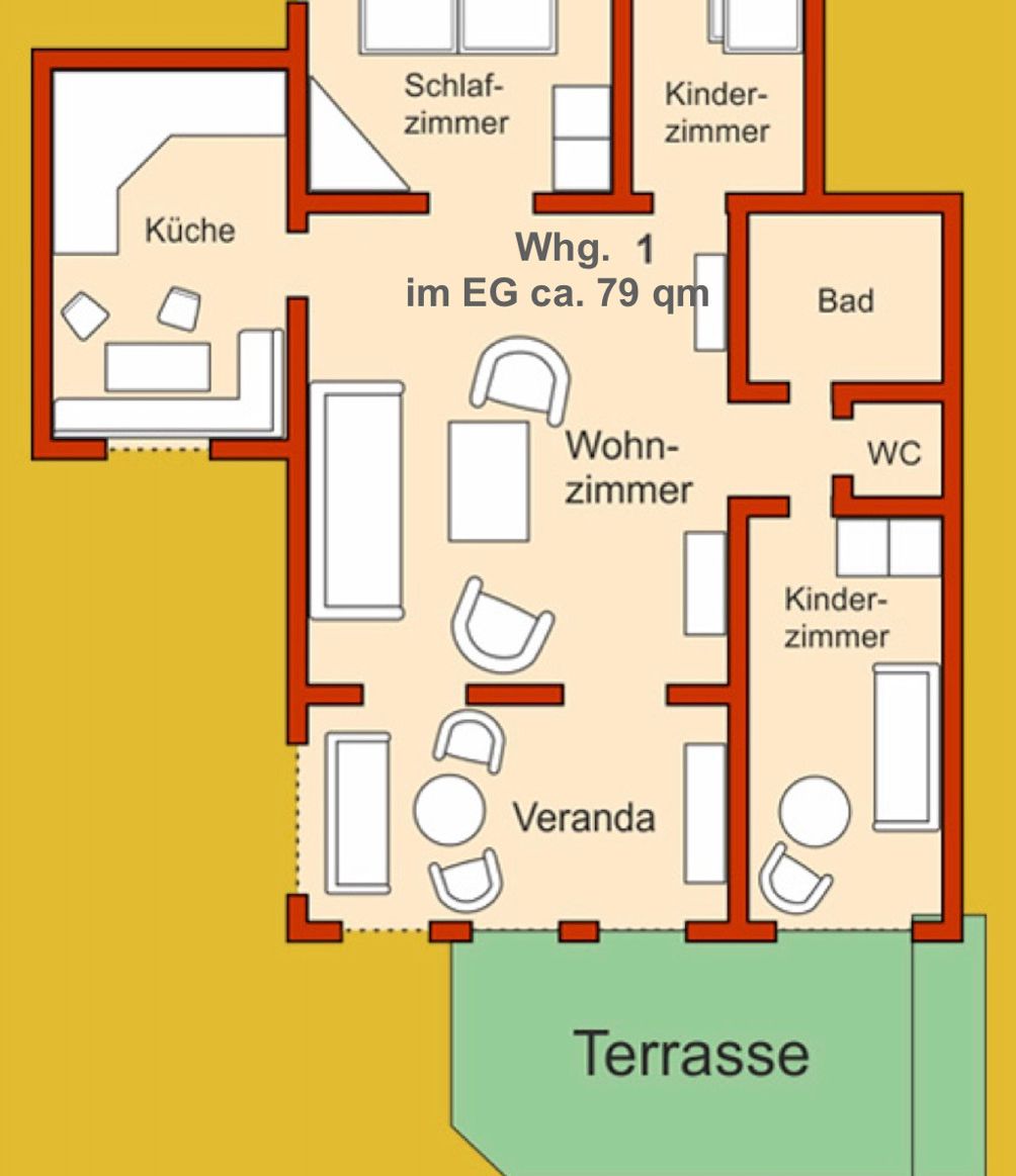 Whg. 1 EG Grundriss