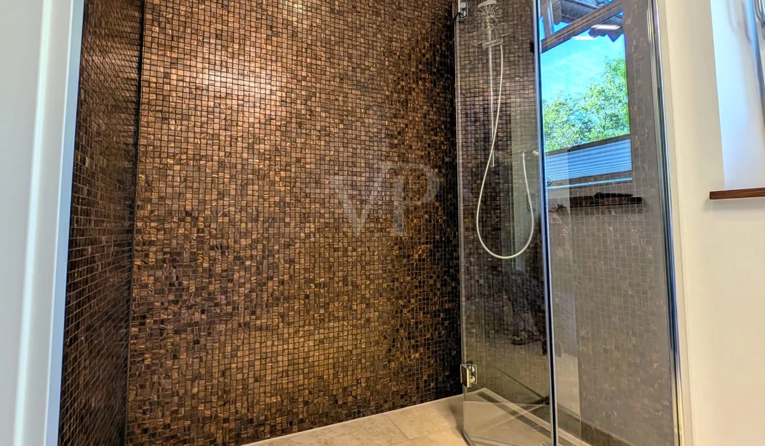 geräumige Dusche EG