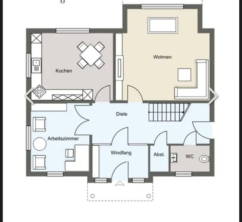 Grundriss EG vor Umbau
