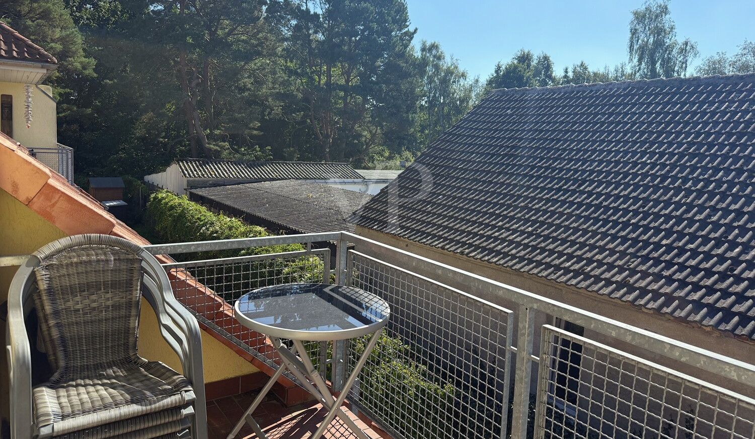 Blick vom Balkon