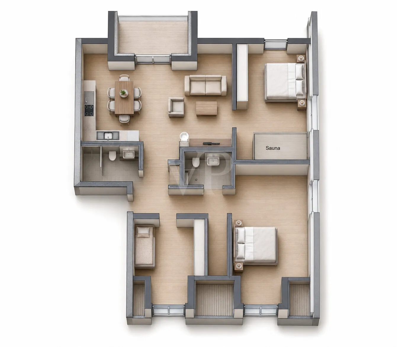 Grundriss Whg. 7