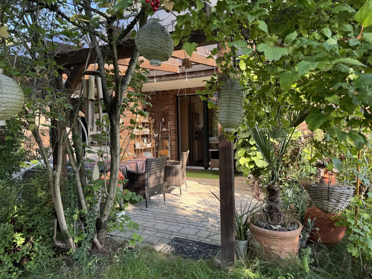 überdachte Terrasse