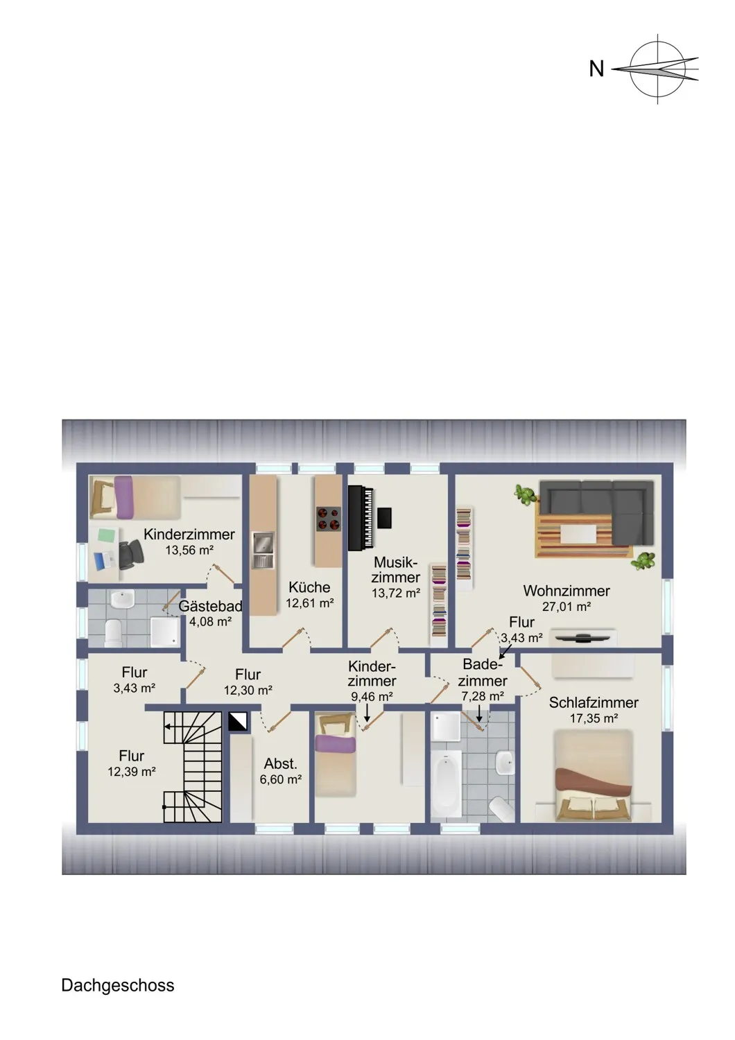 Grundriss Dachgeschoss