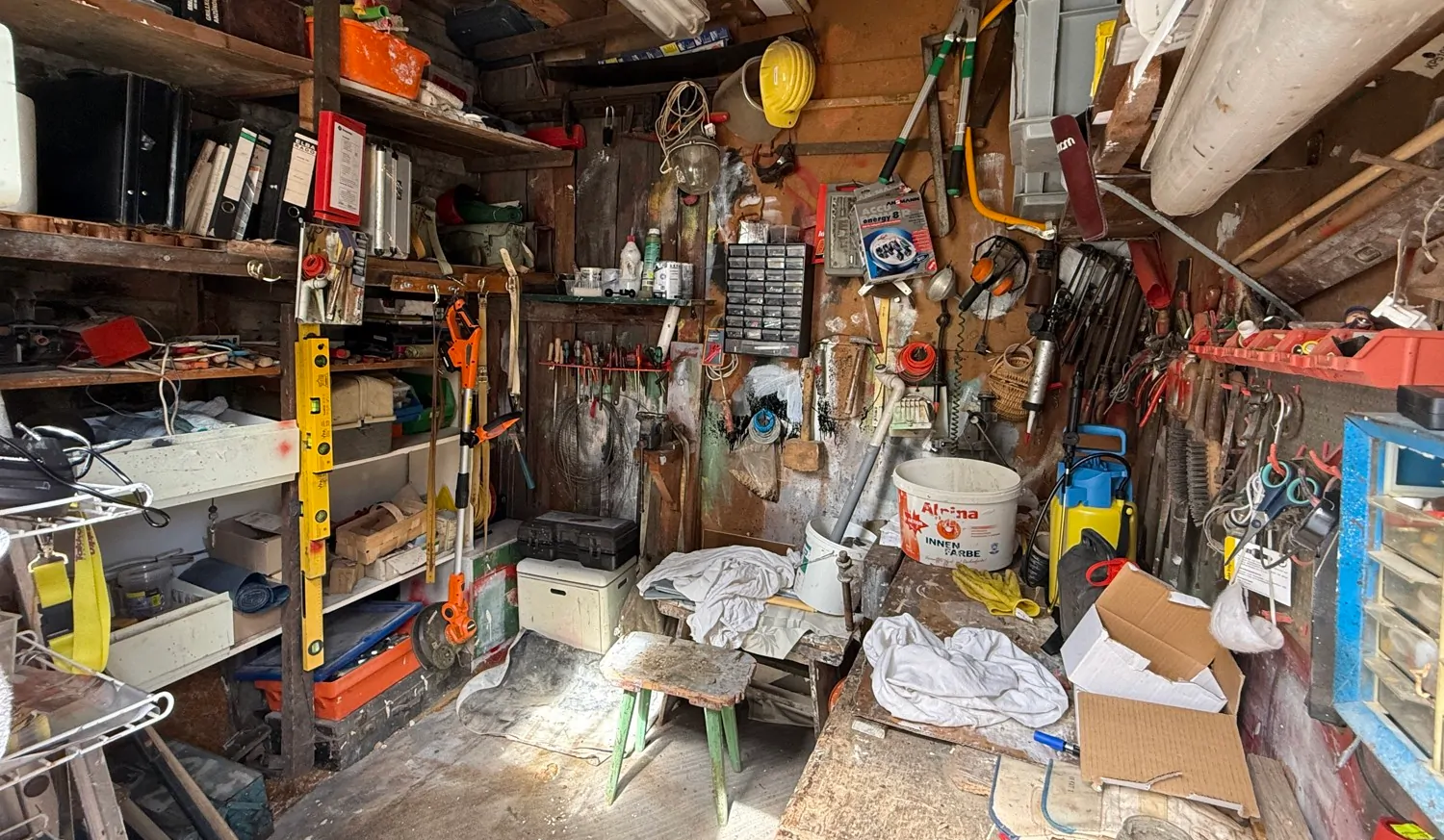 Werkzeugraum im Schuppen
