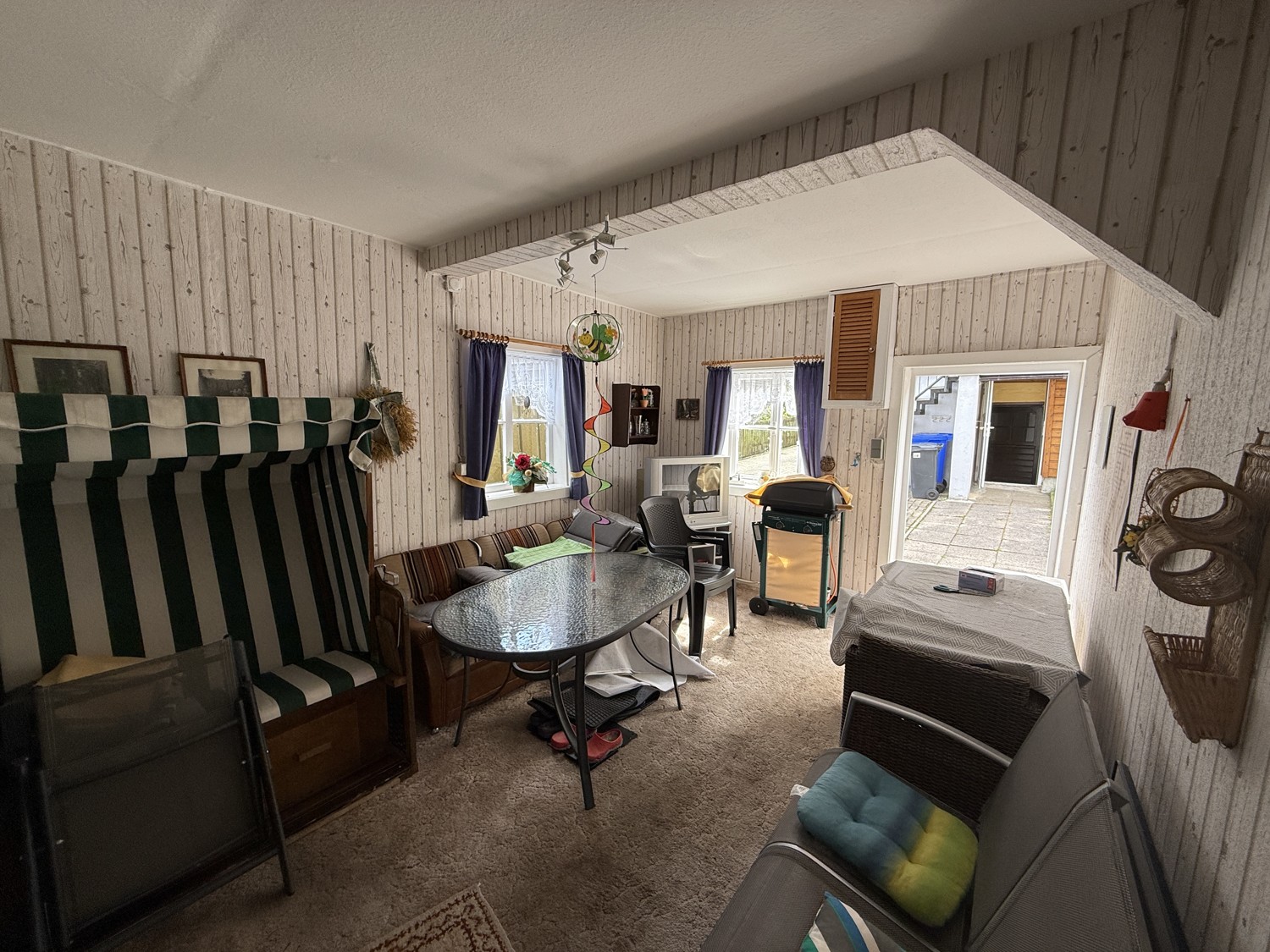Partyraum im Schuppen