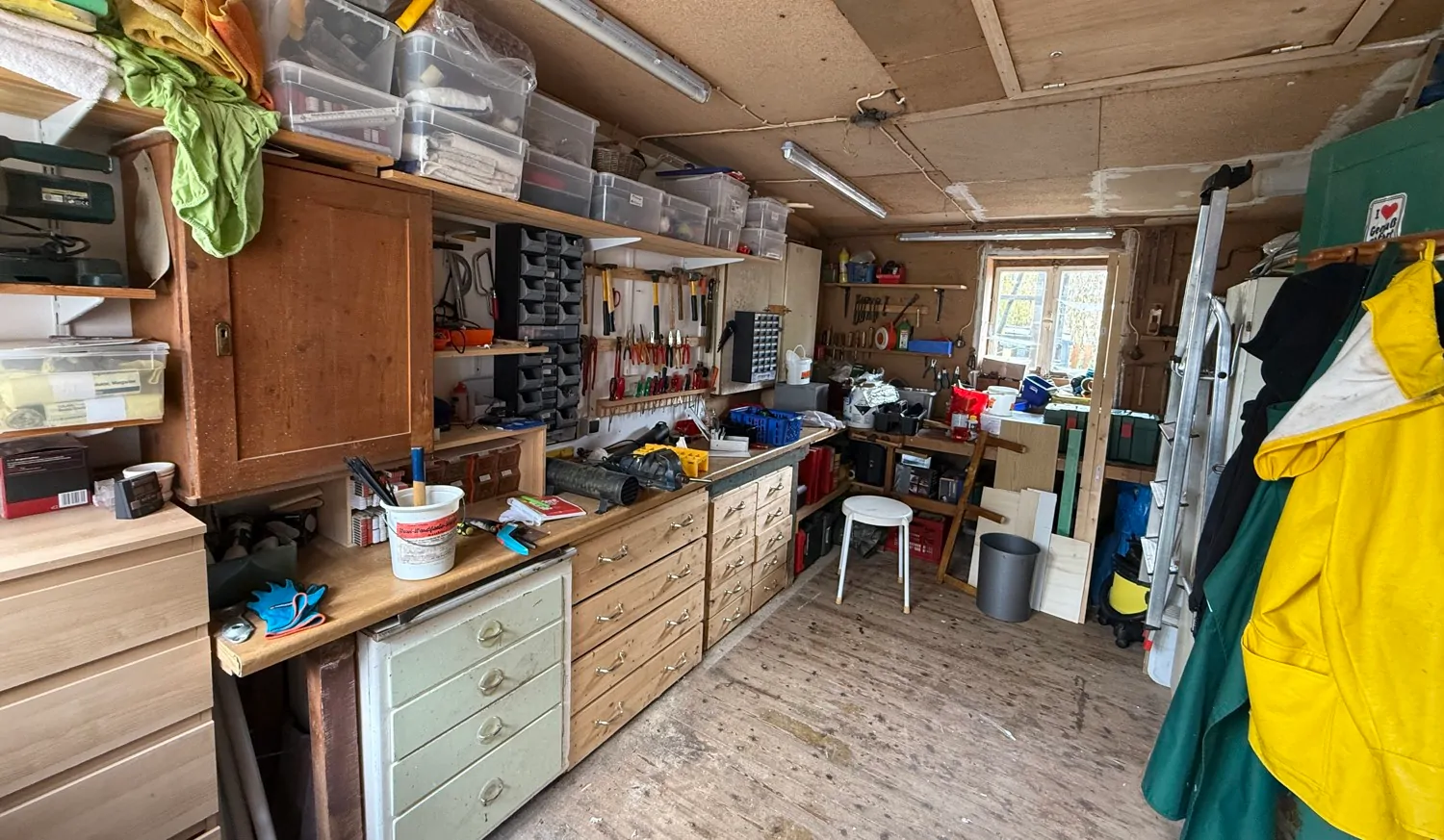 Werkstatt im Schuppen