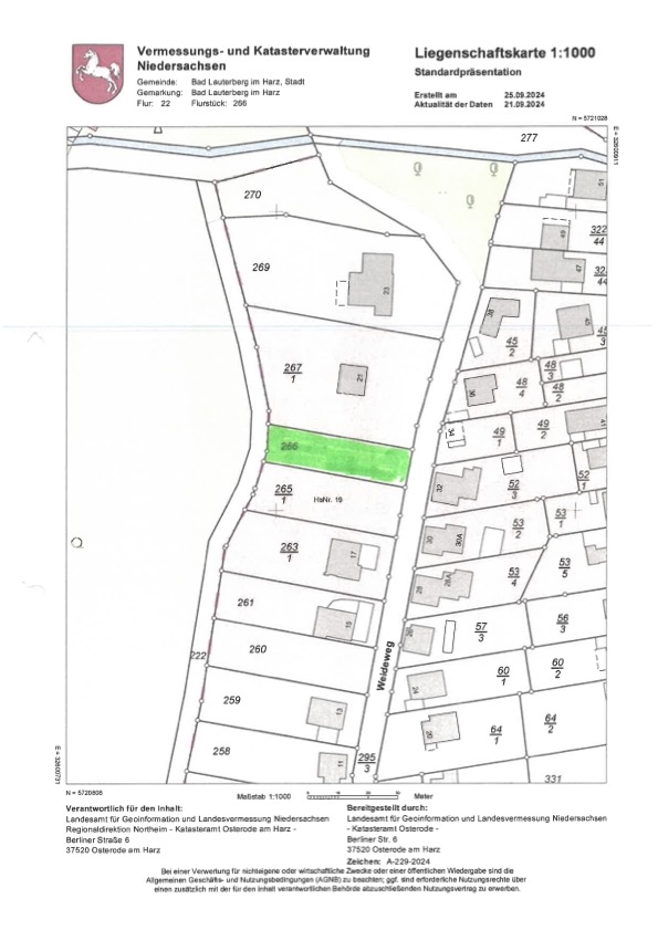 Interessantes Baugrundstück mit 621m² Fläche in ruhiger Lage