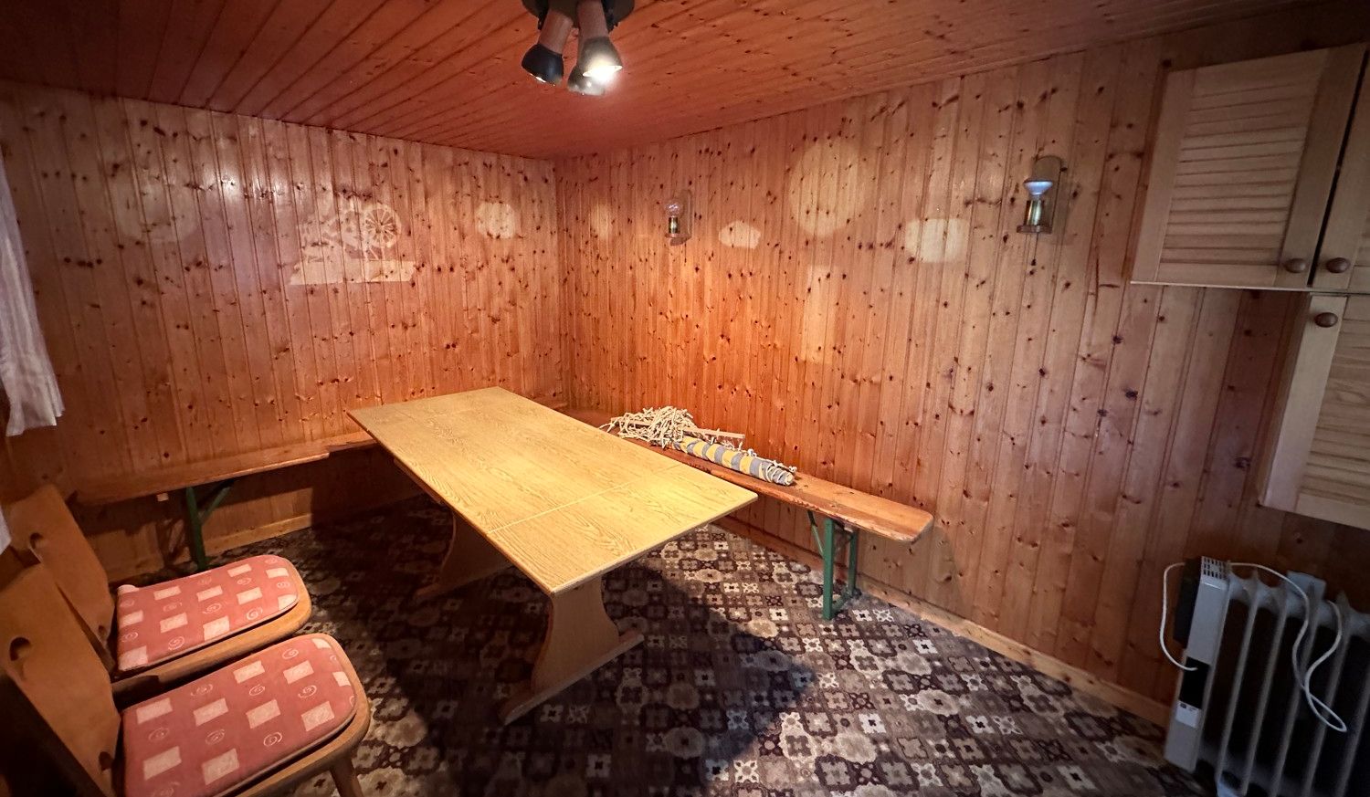 Partyraum im Schuppen