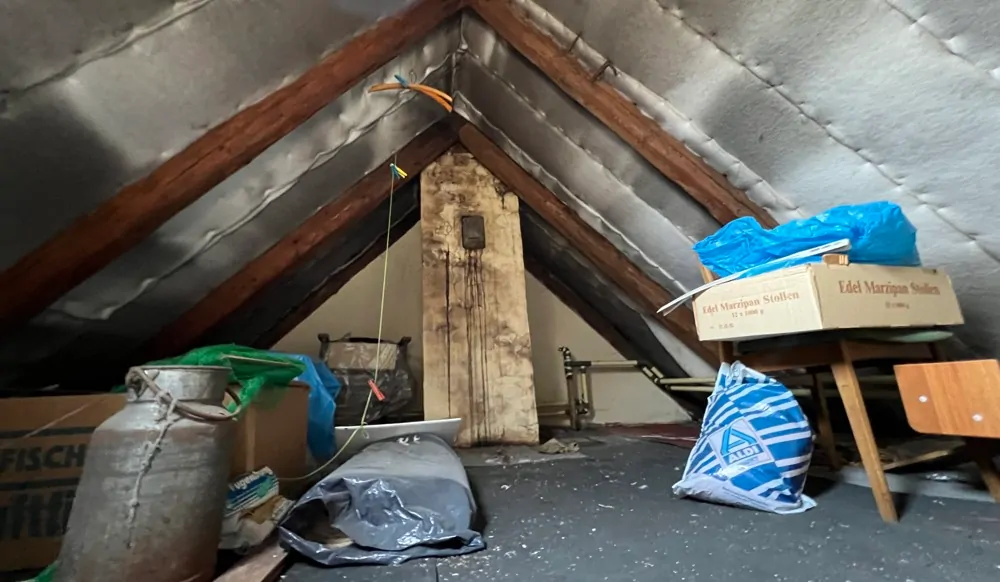 Spitzboden mit HArzer Doppeldach