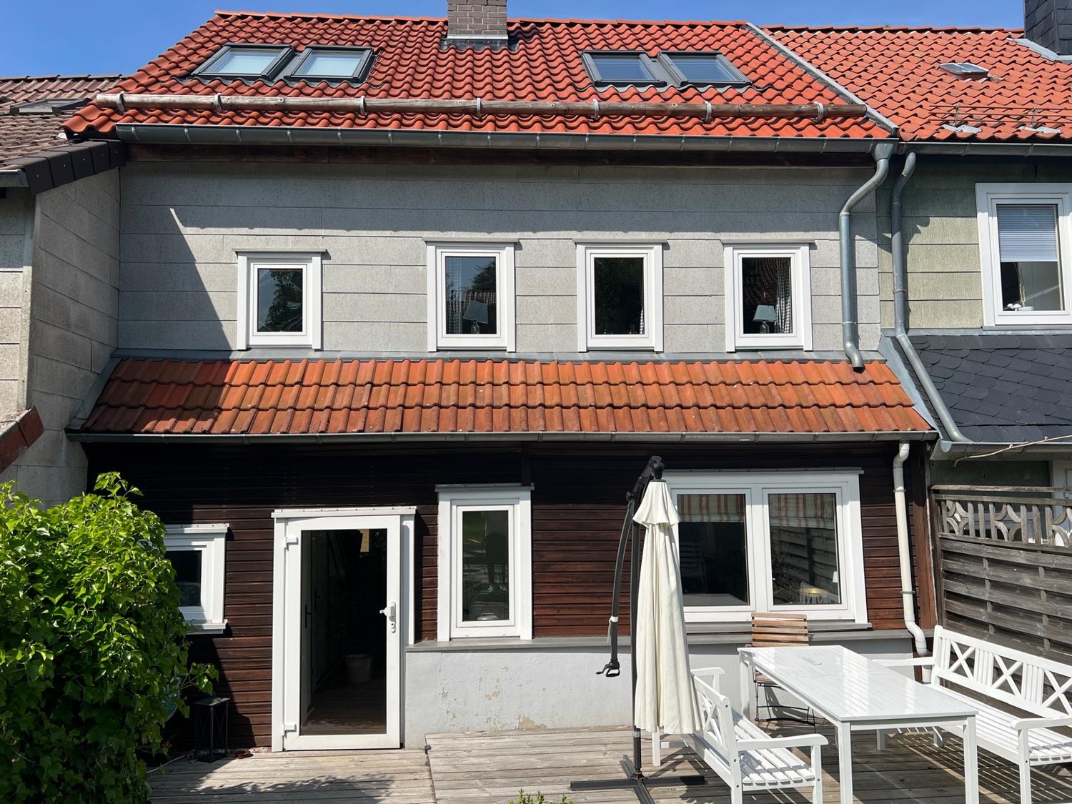 Hinterhaus mit terrasse