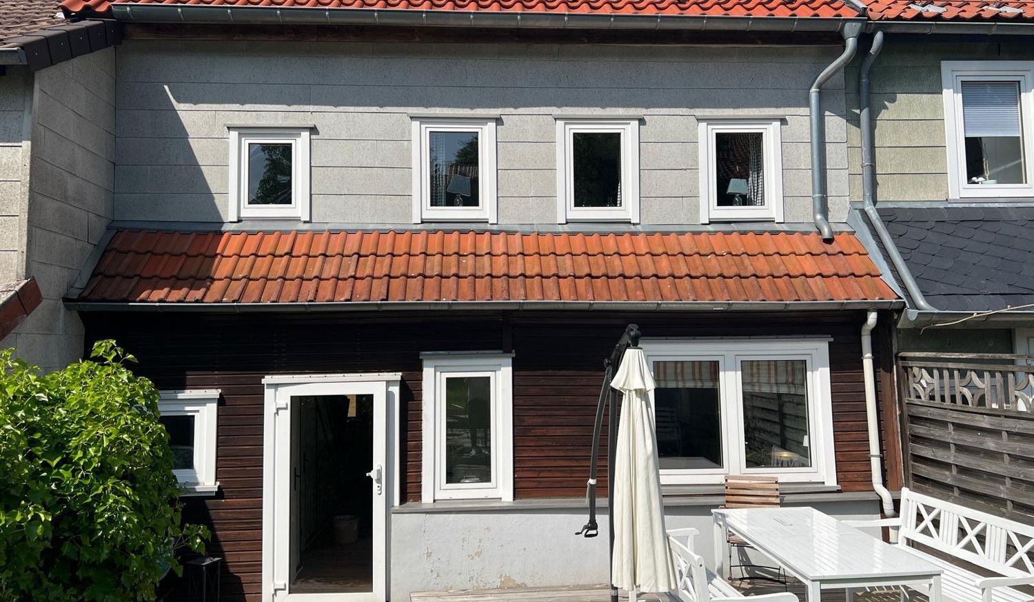 Hinterhaus mit terrasse