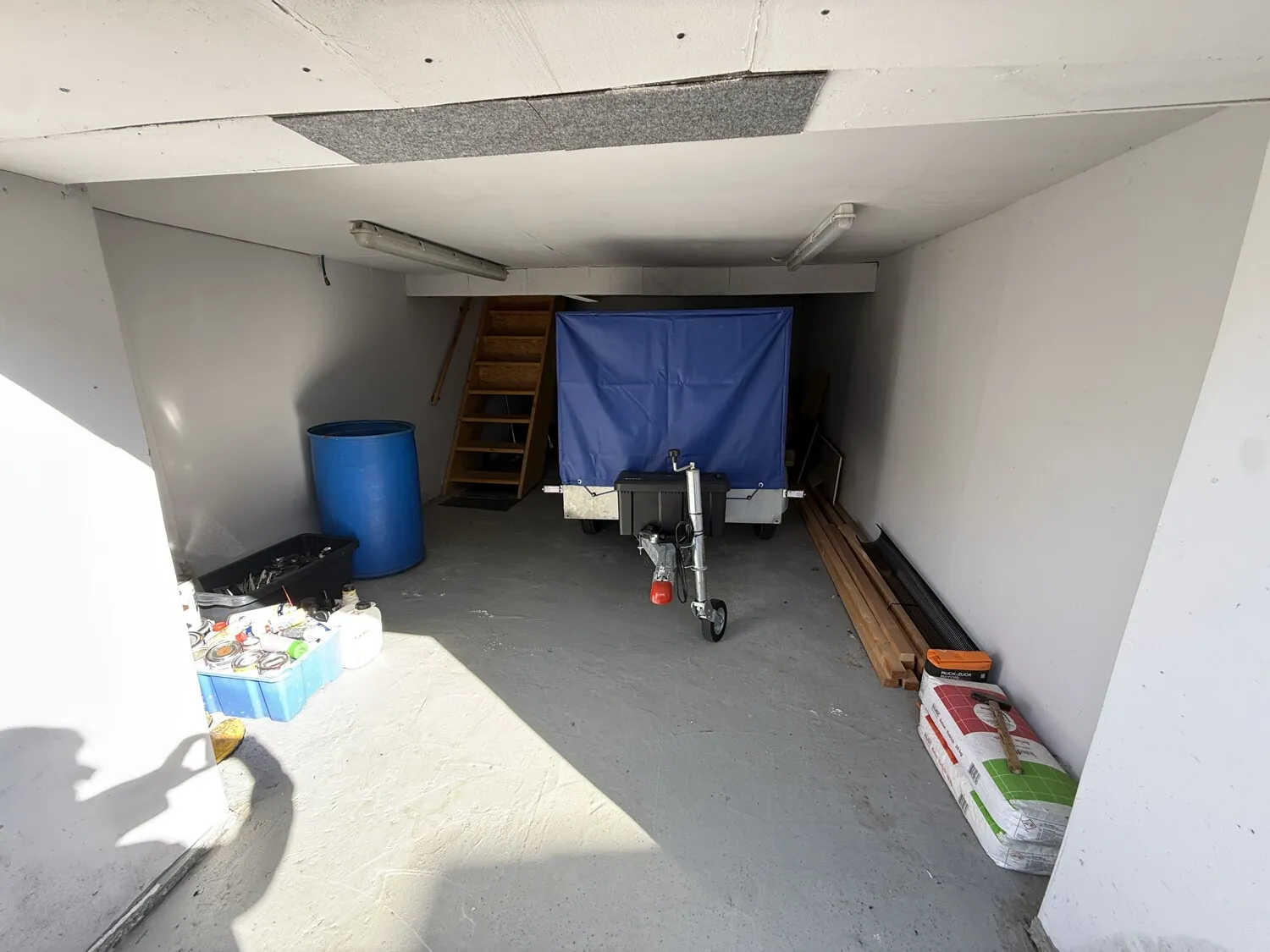 Garage im Schuppen