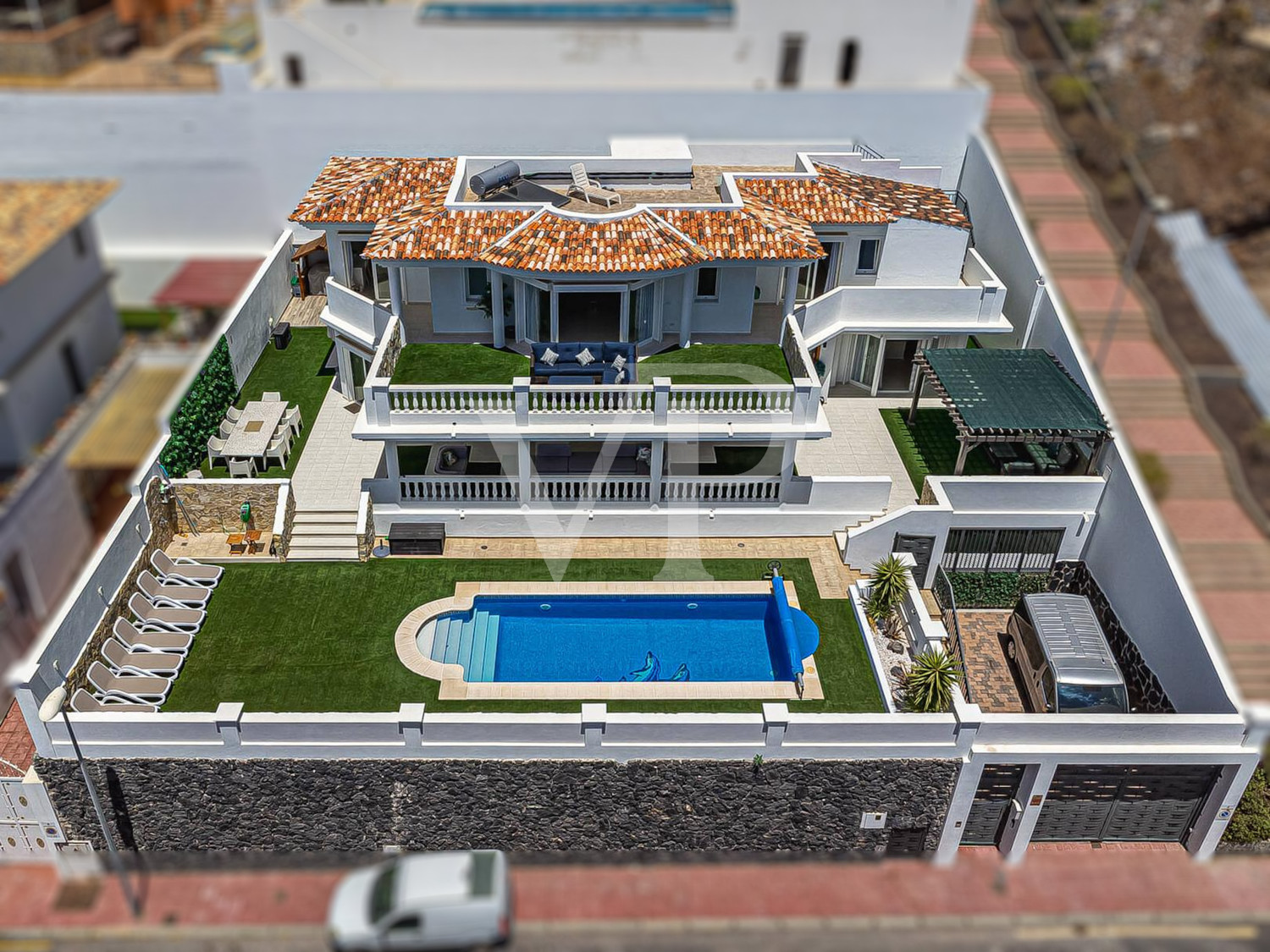 Helle moderne Luxusvilla mit  Meerblick in Roque del Conde