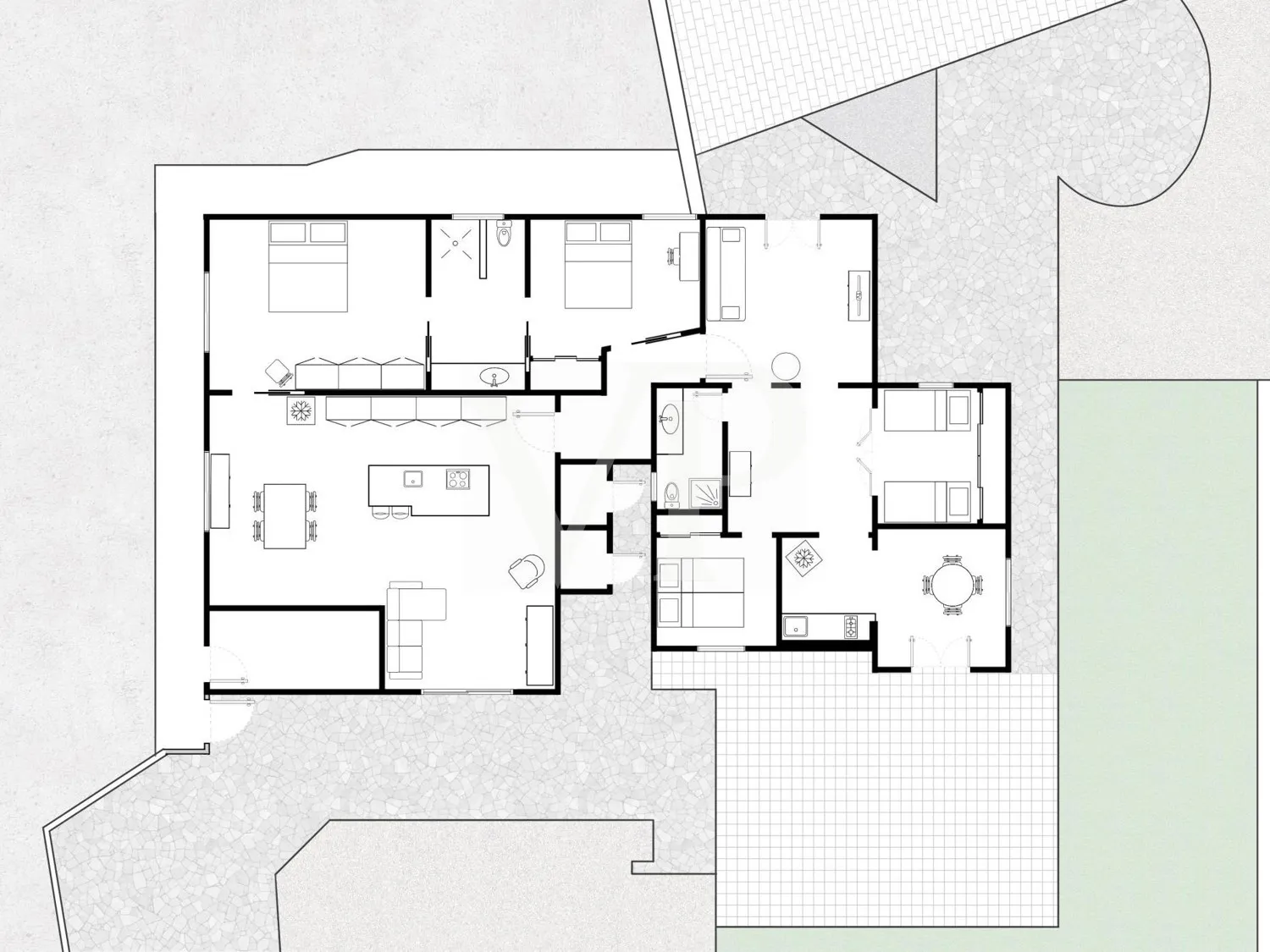 Luxusvilla mit privatem Pool und Meerblick in Rokabella