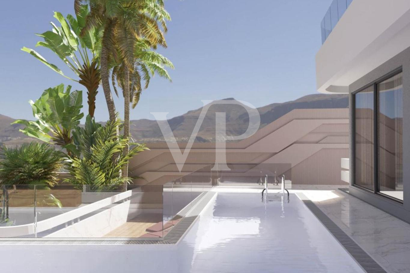 Exclusive building plot with approved licence for a luxury Villa Project in Roque del Conde