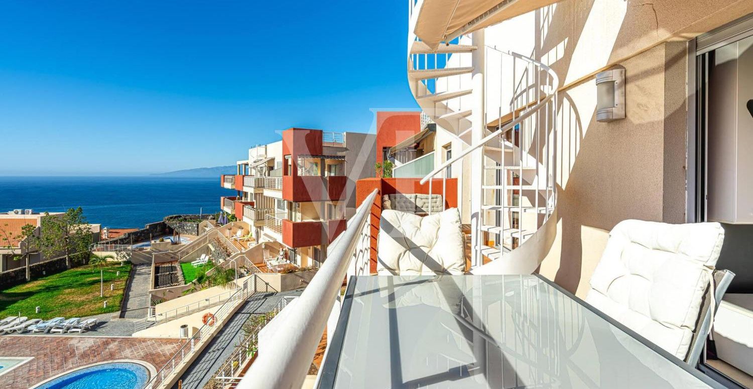 Exklusives Penthaus mit Meerblick und Dachterrasse in Puerto Santiago