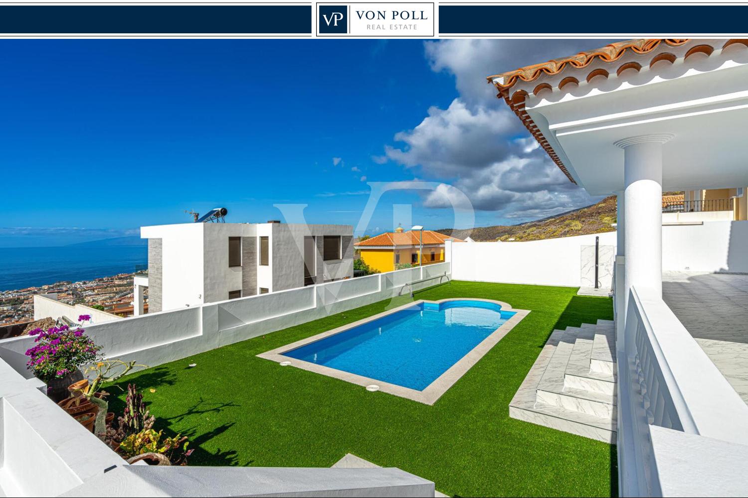 Villa de lujo completamente renovada en Roque del Conde con vistas al mar