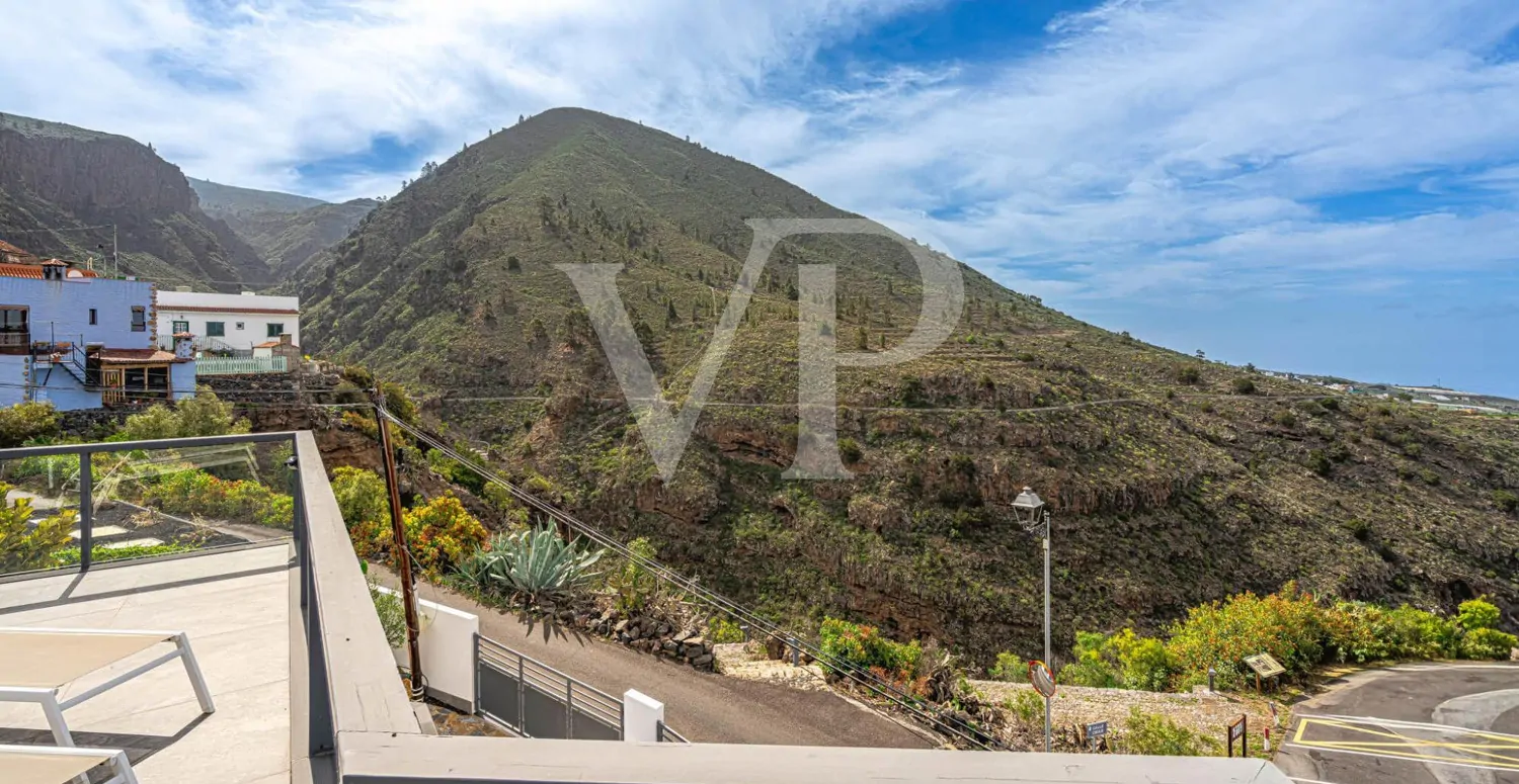 Idyllisches modernes Einfamilienhaus mit Panoramablick