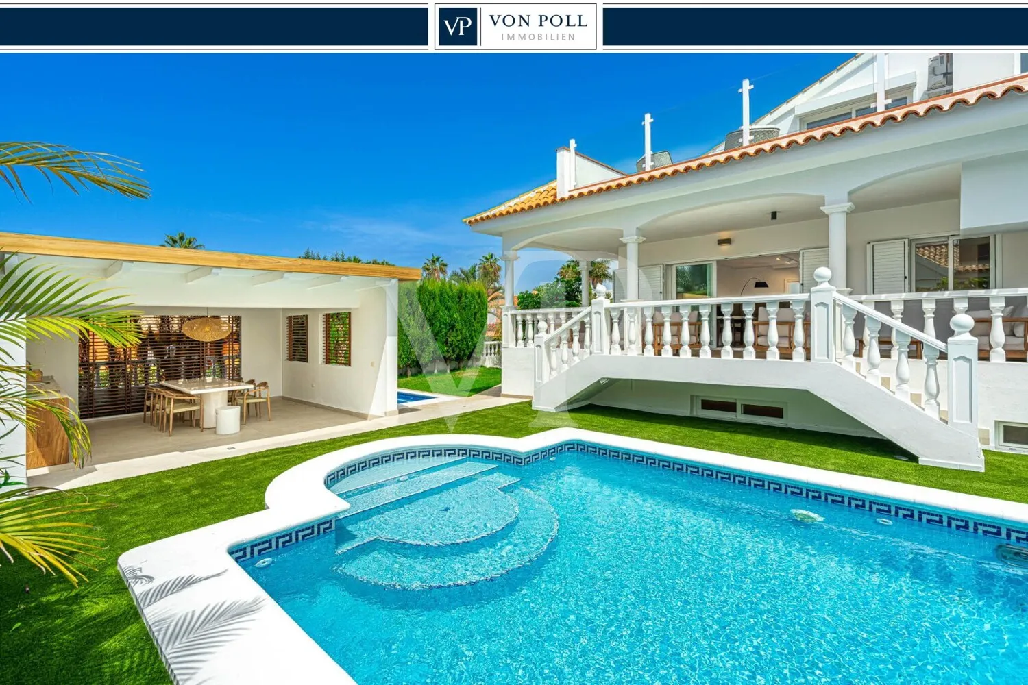 Atemberaubende Villa direkt am Golf Costa Adeje mit Meer- und Bergblick