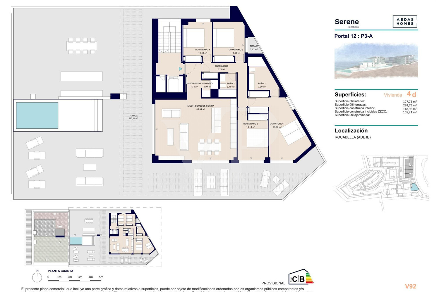 New-build apartment on the seafront with views of La Gomera – Serene Homes, Callao Salvaje