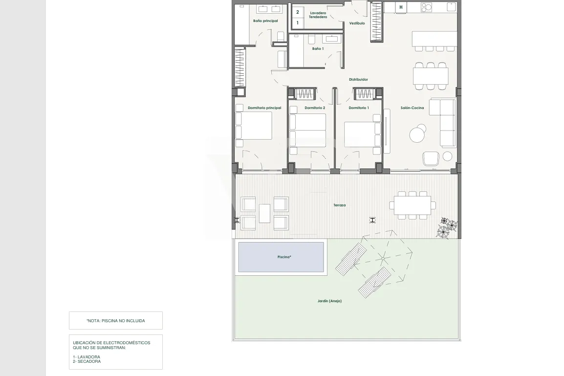 Obra nueva en primera línea de mar en Callao Salvaje - 3 dormitorios
