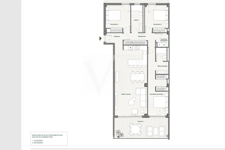Obra nueva en primera línea de mar en Callao Salvaje - 3 dormitorios