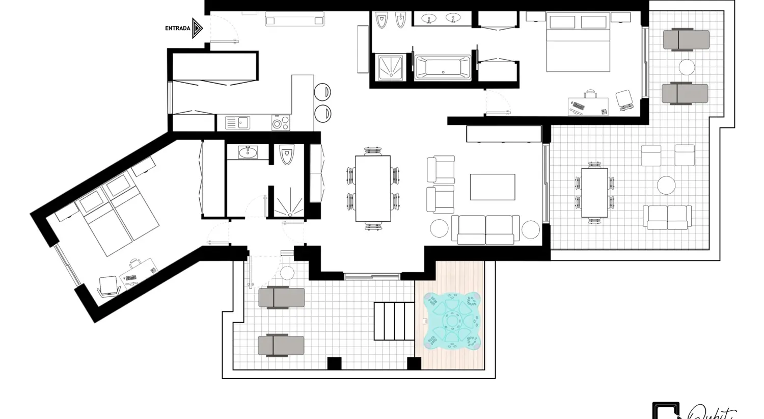 Exclusivo apartamento de lujo con vistas al mar en las Terrazas de Abama