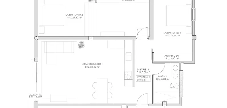 Modern ground-floor apartment in the heart of Adeje with rooftop pool