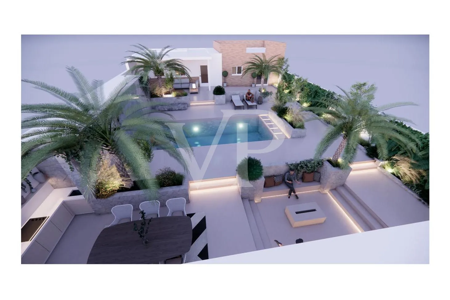 Zwei renovierte Häuser mit Dachterrasse und Meerblick im Südosten Teneriffas