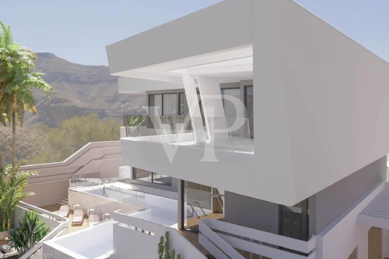 Moderne Luxusvilla mit Pool, Aufzug & Fitnessraum in Roque del Conde