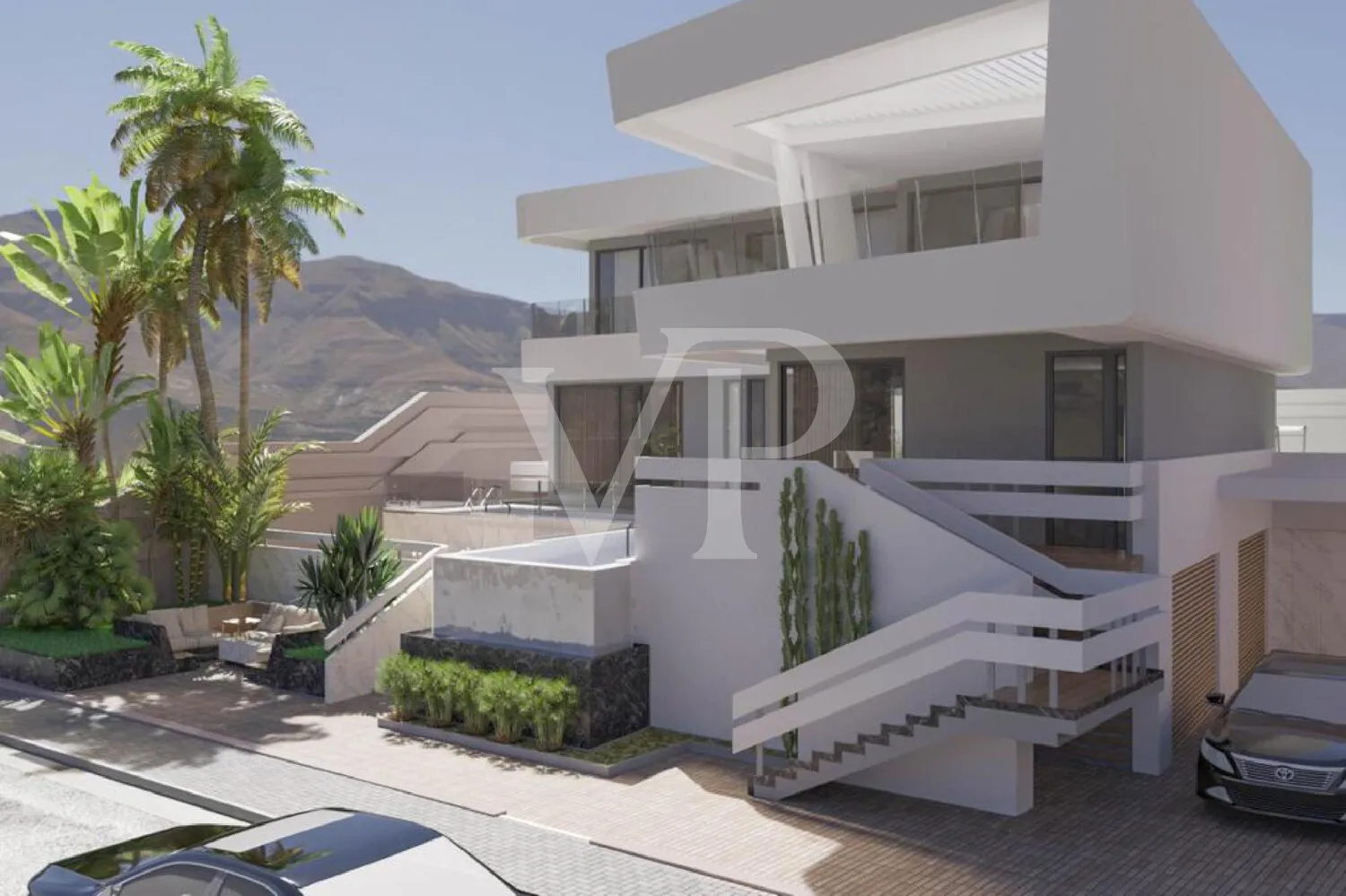 Moderne Luxusvilla mit Pool, Aufzug & Fitnessraum in Roque del Conde