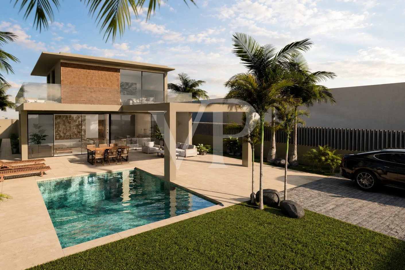 Exklusive Neubauvilla in Palm-Mar, nur wenige Meter vom Meer entfernt