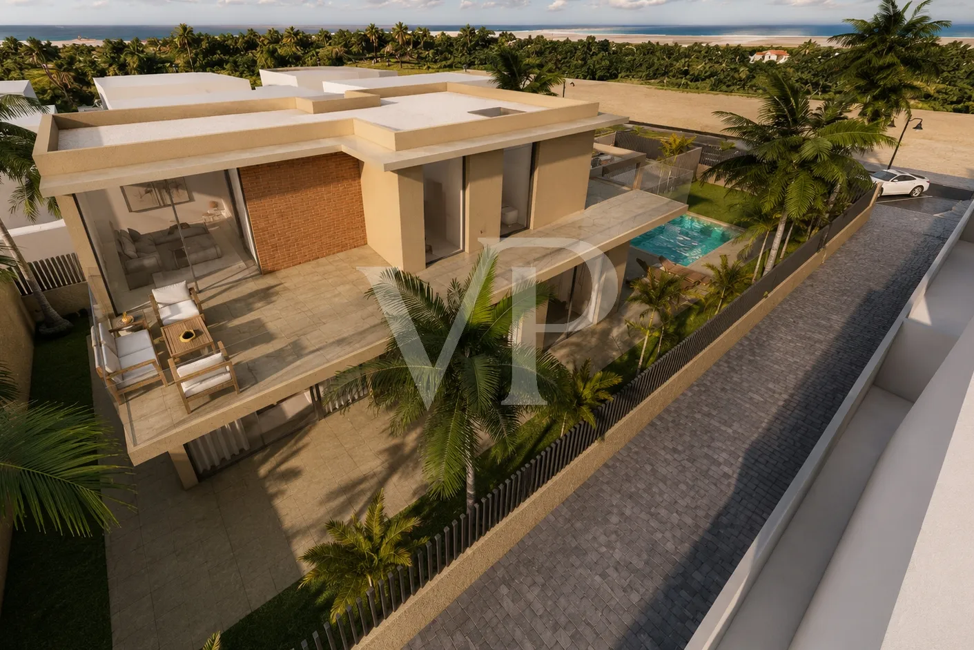 Exklusive Neubauvilla in Palm-Mar, nur wenige Meter vom Meer entfernt