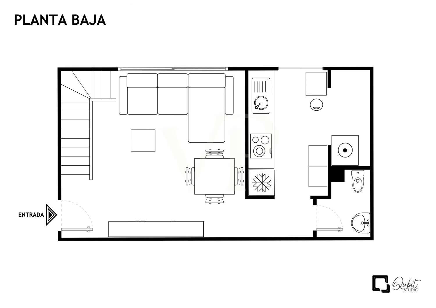 Piso dúplex con una amplia terraza en la azotea y habitaciones muy luminosas