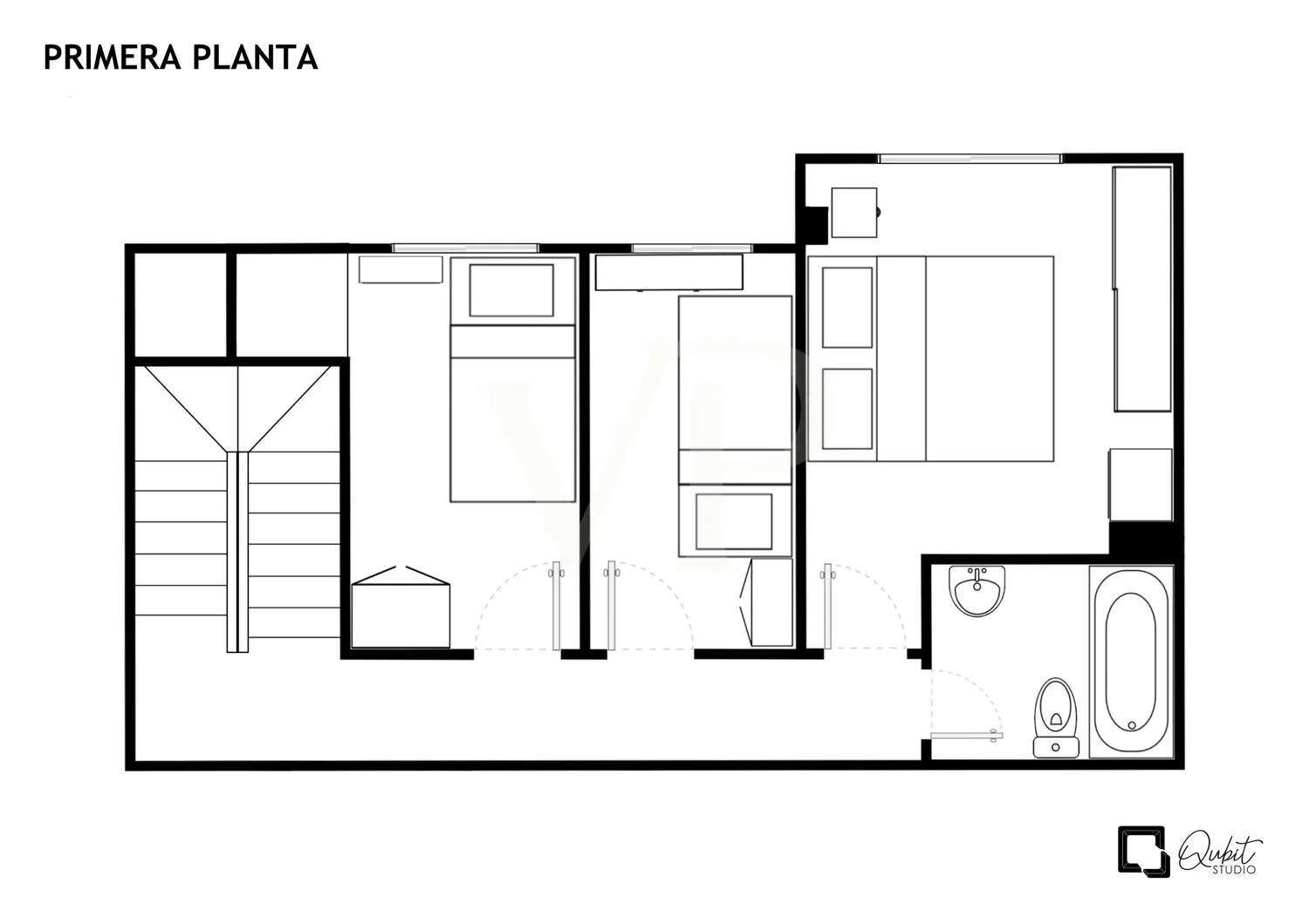 Piso dúplex con una amplia terraza en la azotea y habitaciones muy luminosas