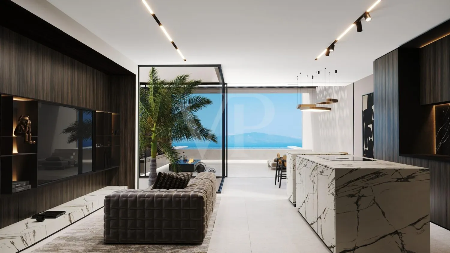 Parcela con proyecto de Villa Pareada con vistas al mar en Tijoco Bajo