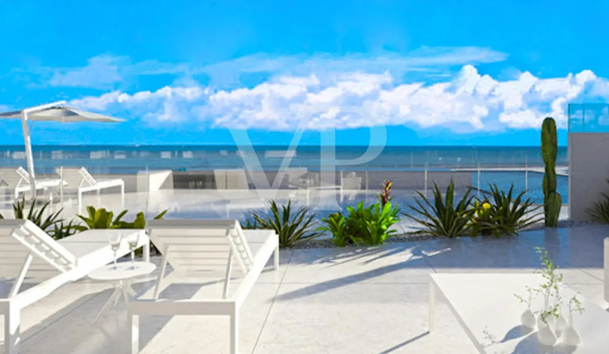 Modern penthouse apartmanok a tengerparton Costa del Silencióban