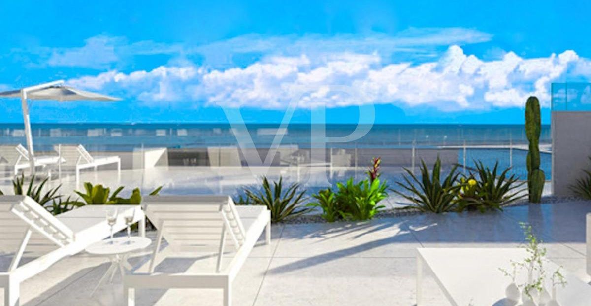 Moderne Penthauswohnungen in erster Meereslinie in Costa del Silencio