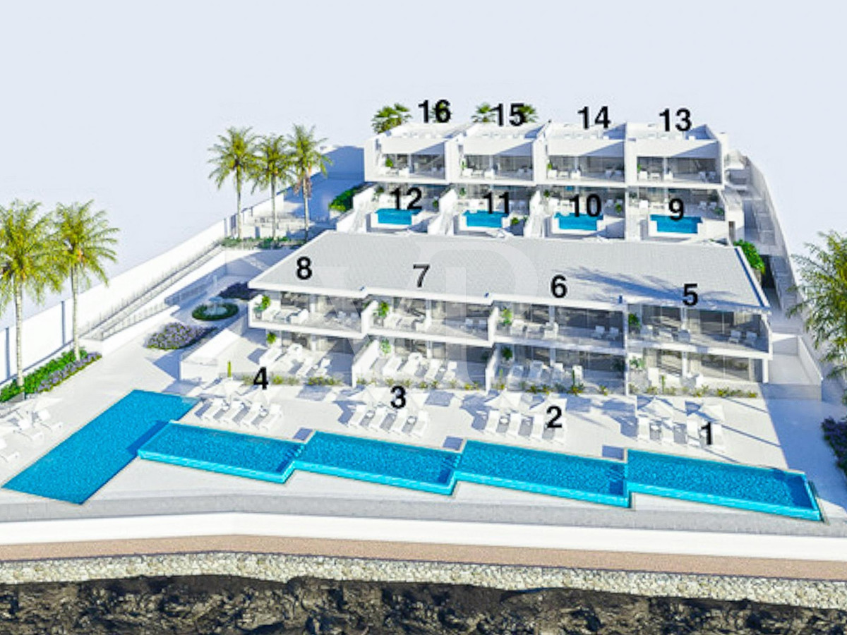 Moderne Penthauswohnungen in erster Meereslinie in Costa del Silencio