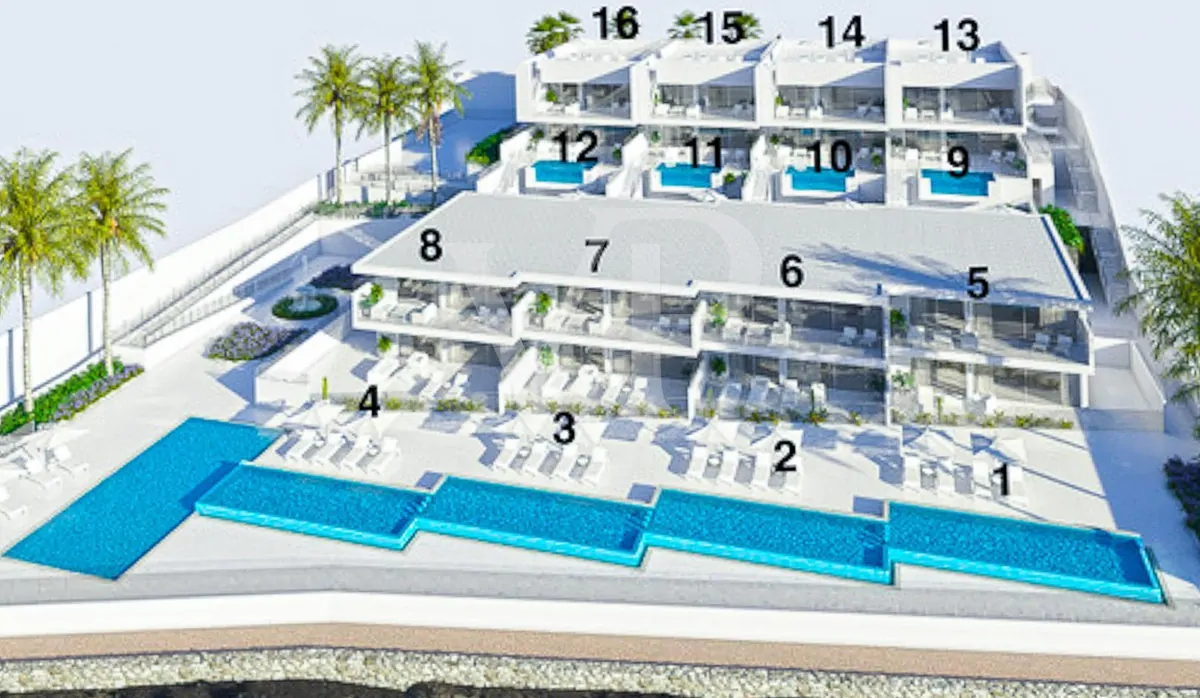 Moderne Penthauswohnungen in erster Meereslinie in Costa del Silencio