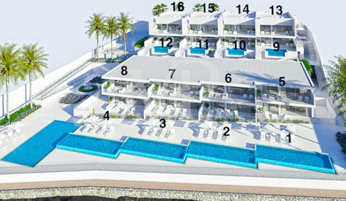 Moderne Penthauswohnungen in erster Meereslinie in Costa del Silencio