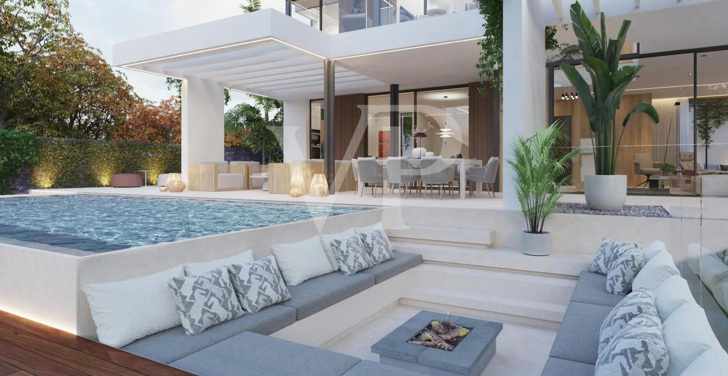 Luxurious villa under construction in Roque del Conde