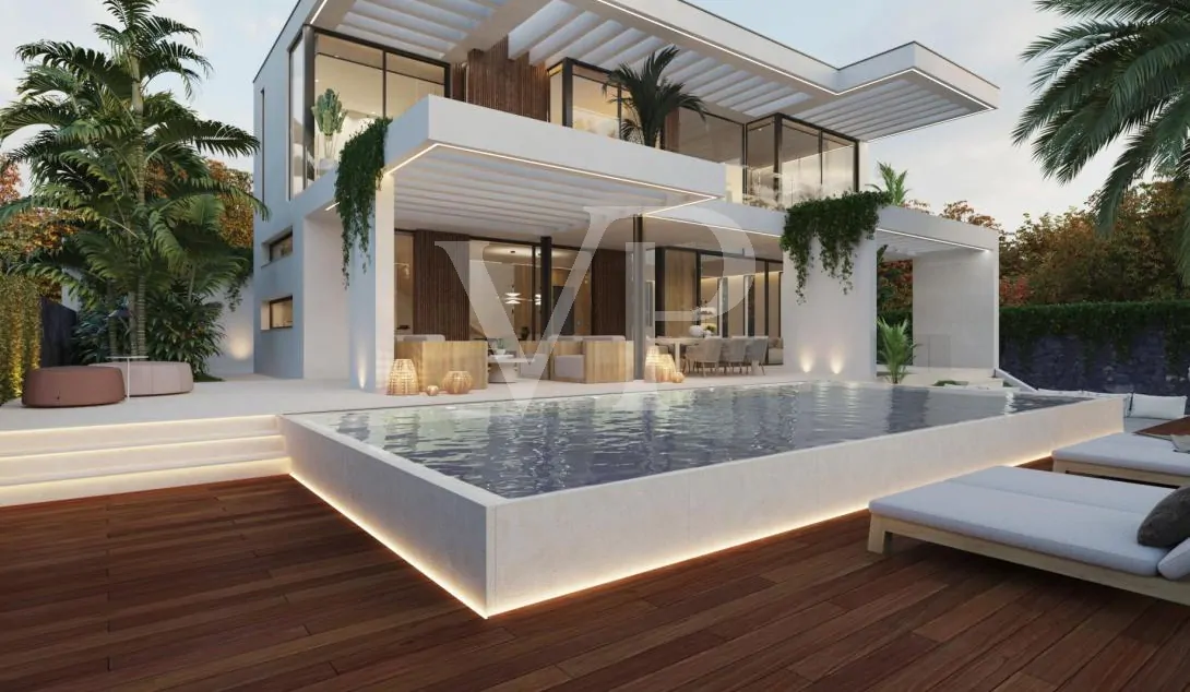 Luxuriöse und moderne Villa in der Bauphase in Roque del Conde