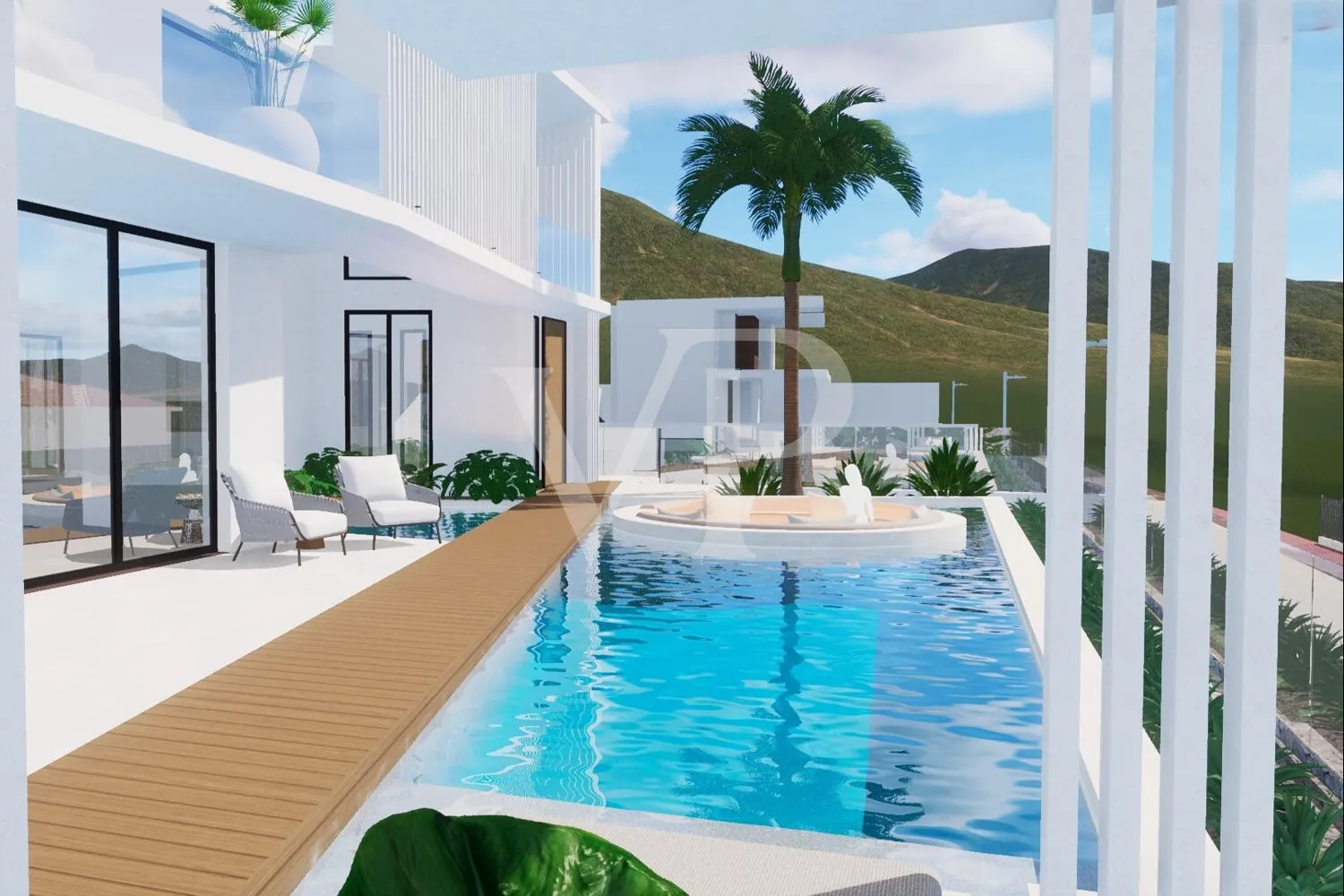 Fantastische Villa im Neubau mit Meerblick und luxuriösem Design in Roque del Conde