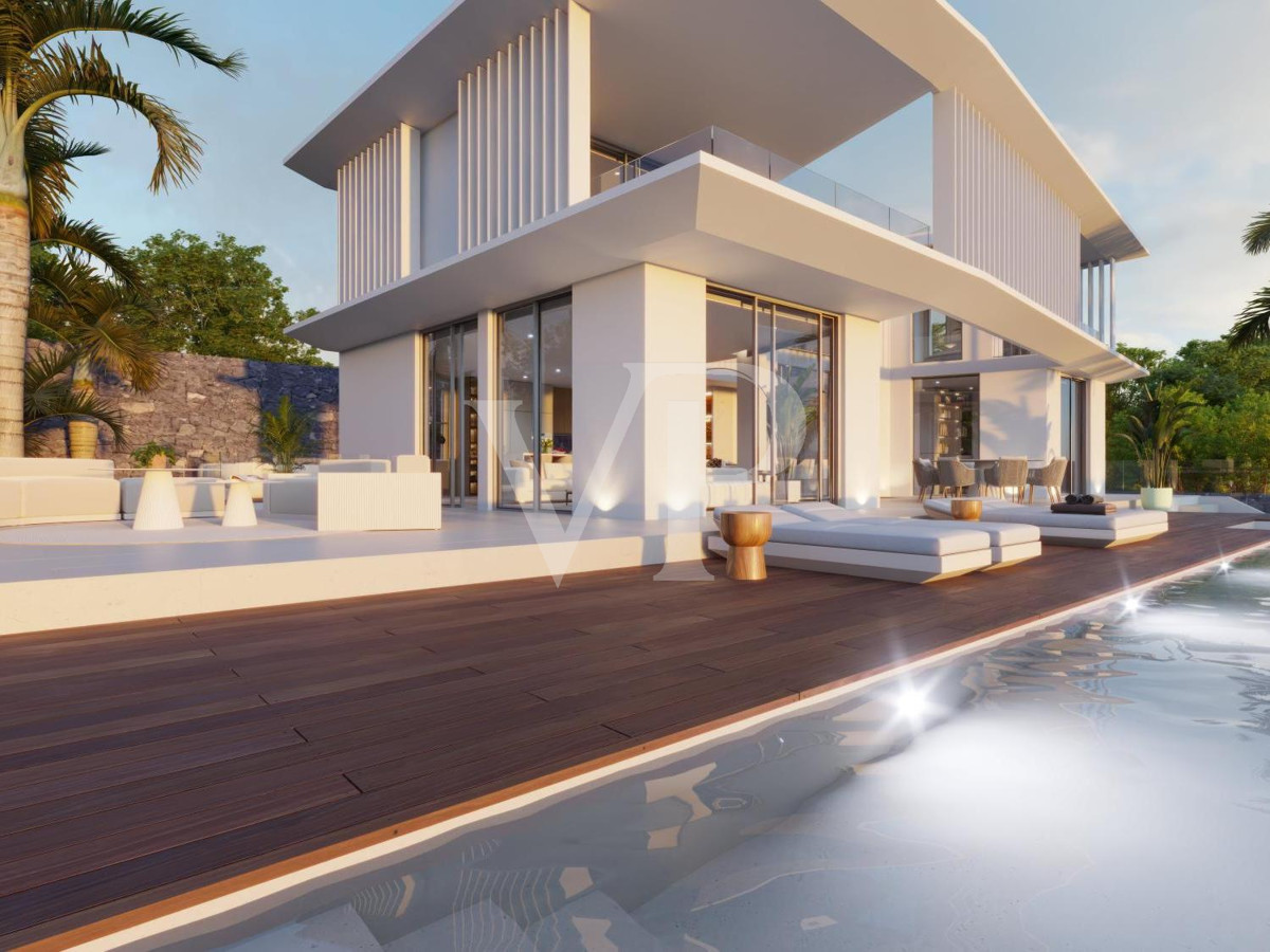 Fantástica villa en construcción con vistas al mar y diseño contemporáneo en Roque del Conde