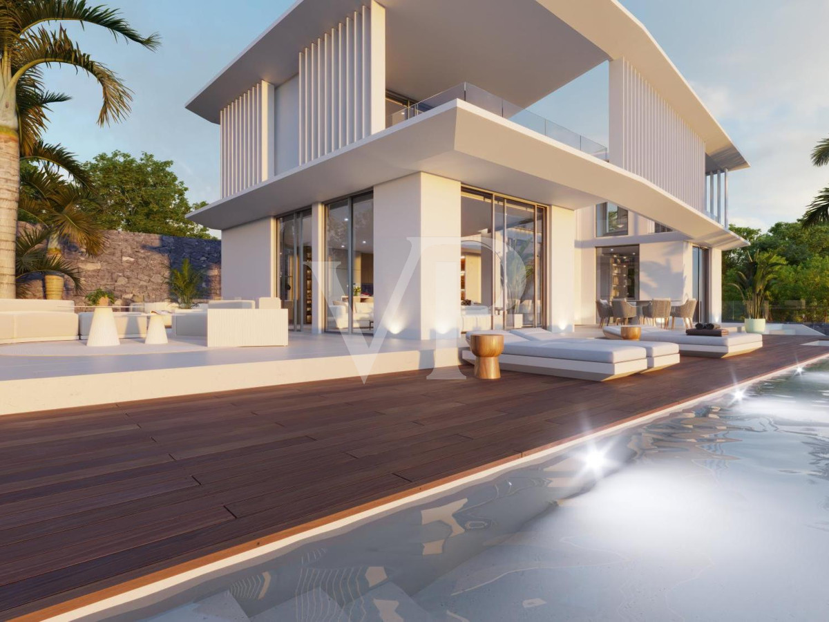 Fantastic villa under construction with sea views in Roque del Conde