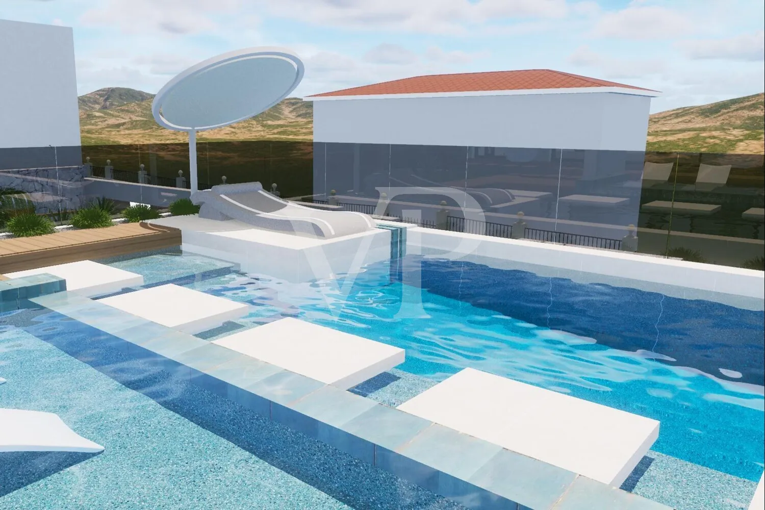Luxuriöse und moderne Villa in der Bauphase in Roque del Conde
