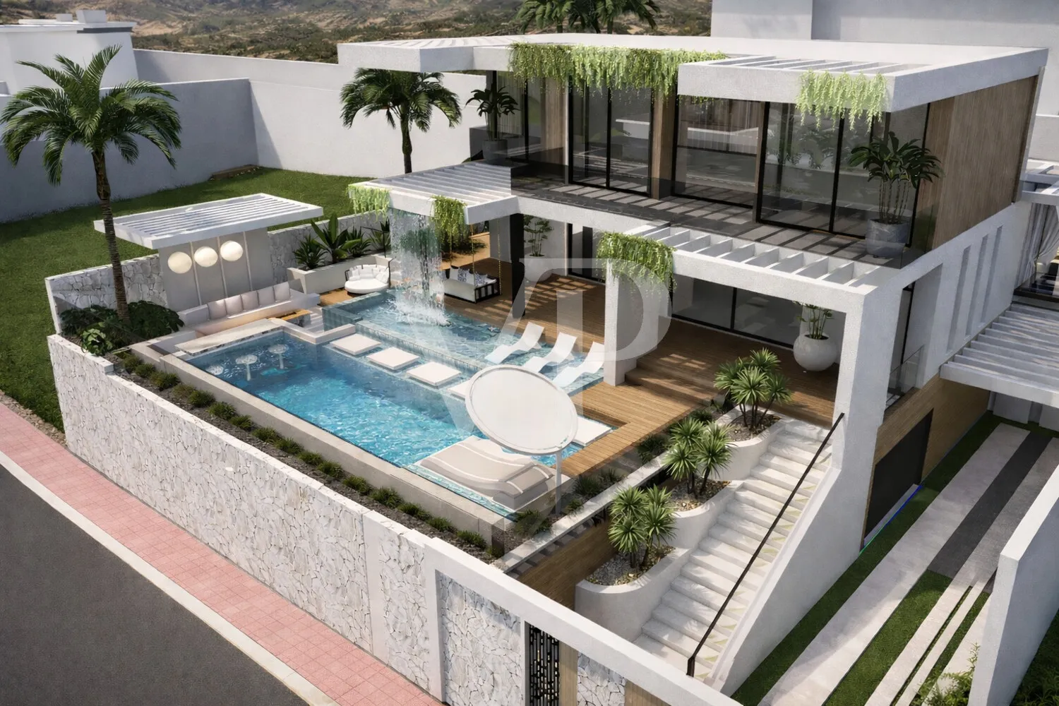 Luxuriöse und moderne Villa in der Bauphase in Roque del Conde