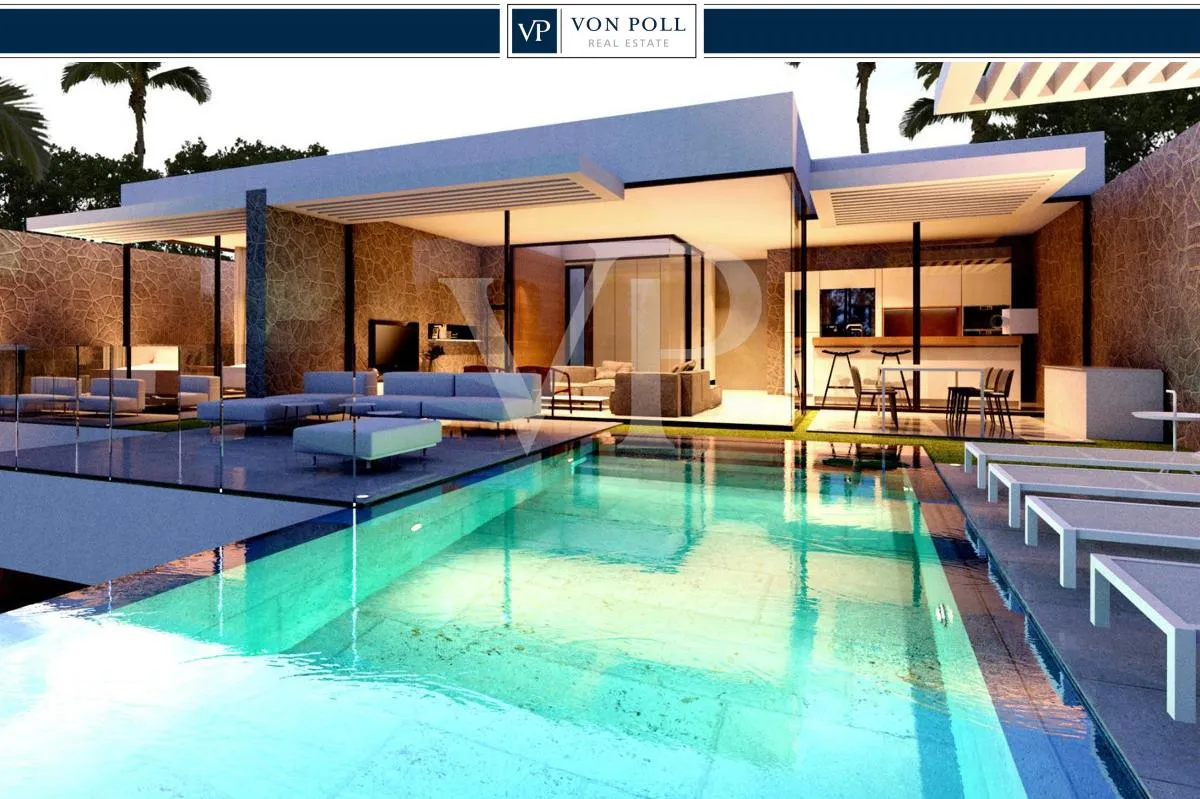 Villa minimalista de obra nueva Caldera del Rey